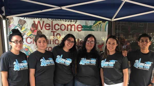 Group of CSP students at Chicano Link Orientation Program