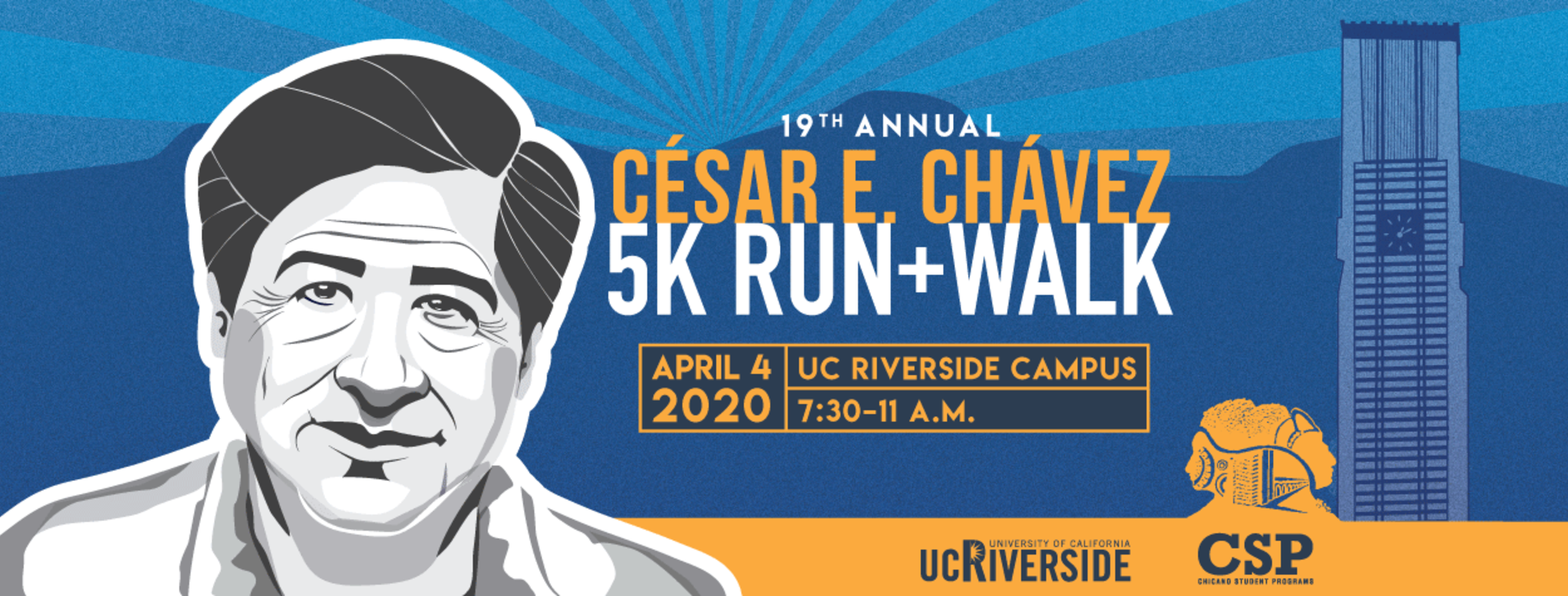 Cesar E. Chavez 5K Run/Walk Event Graphic