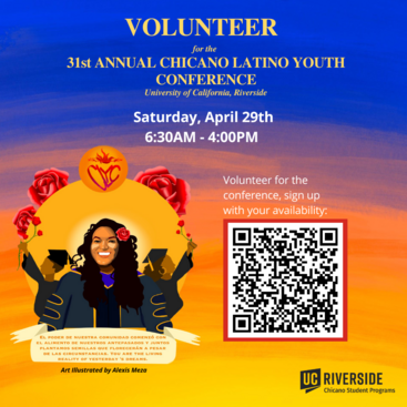 31st Annual Chicano Latino Youth Conference Volunteer Form